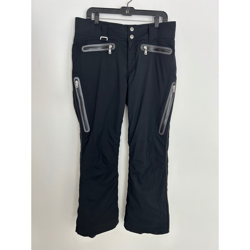 Bogner Mens Black Ski Pants US 36 Water Resistant Zippered Pockets Snow Trousers